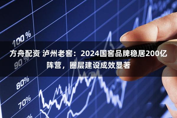 方舟配资 泸州老窖：2024国窖品牌稳居200亿阵营，圈层建设成效显著