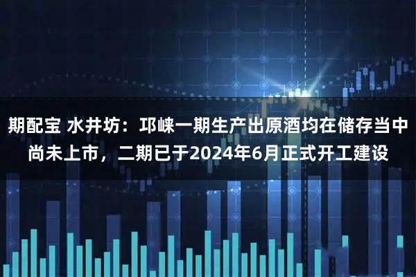期配宝 水井坊：邛崃一期生产出原酒均在储存当中尚未上市，二期已于2024年6月正式开工建设