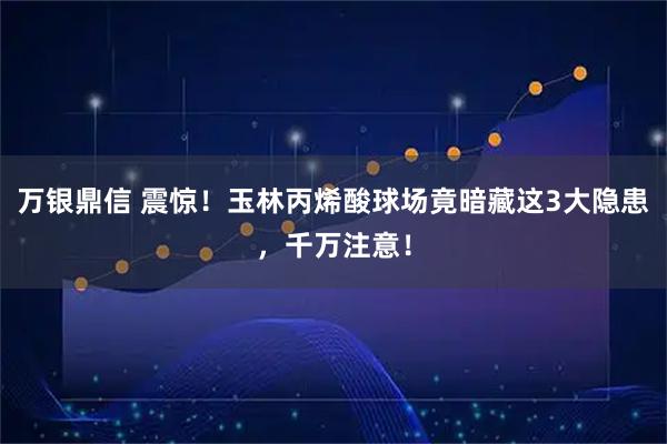 万银鼎信 震惊！玉林丙烯酸球场竟暗藏这3大隐患，千万注意！